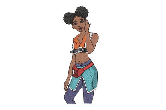 African Fitness Girl. Black Beauty Woman
