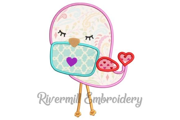 Applique Love Bird: A Whimsical Embroidery Design for Real Projects