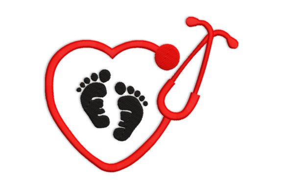 Baby Feet Stethoscope Embroidery Design Review
