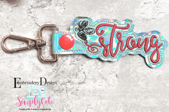 Bee Strong ITH Keychain Review: A Heartfelt Embroidery Design