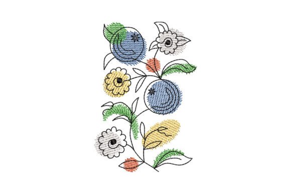 Berry Flower Border Review: A Charming Embroidery Design for Personalized Gifts