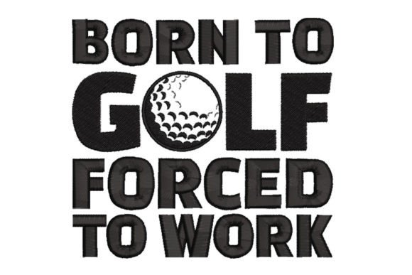 Born to Golf: A Playful Seasonal Embroidery Design