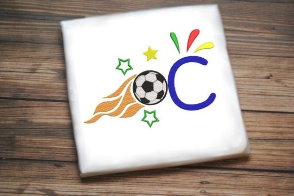 C Letter Soccer Ball Alphabet Design Review