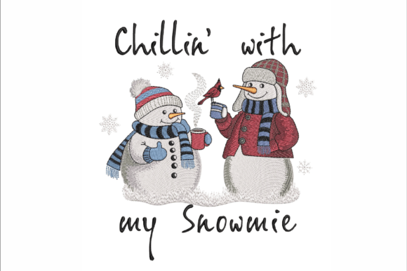Chillin with My Snowmie: A Wintery Embroidery Review