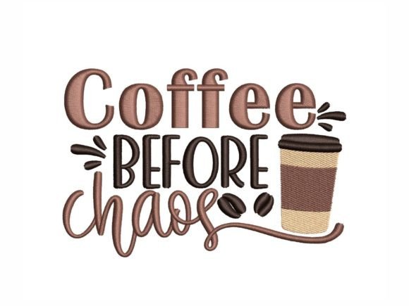 Coffee Before Chaos: A Fresh Take on Sweatshirt Embroidery