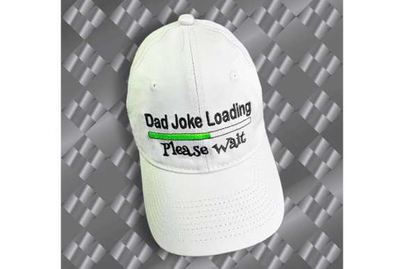 Dad Joke Loading: A Playful Embroidery Design for Dad-Themed Apparel