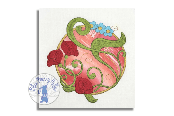 Floral Ring 4: A Versatile Embroidery Design for Boutique Sweatshirts