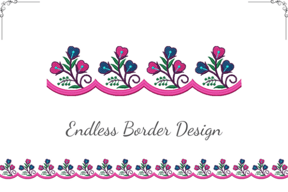 Floral Spring Border Embroidery Review for Gift Creators