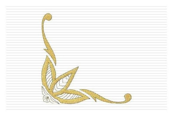 Golden Corner Border Embroidery Design Review