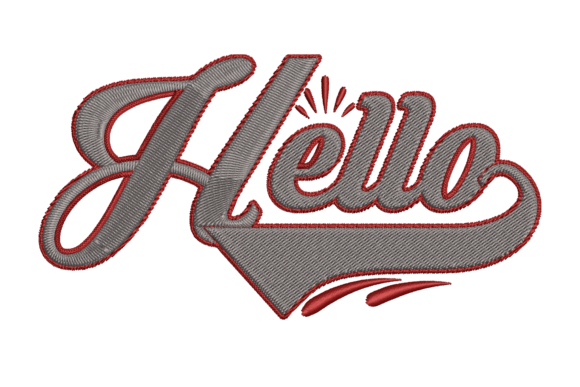 Hello – A Versatile Embroidery Design for Creative Sellers