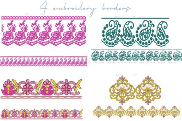 Intricate Borders: A Delightful Embroidery Addition