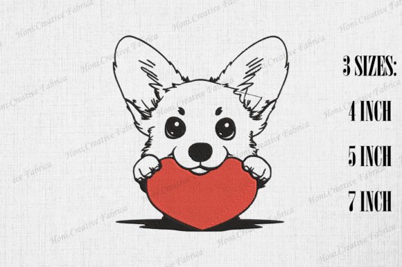 Pembroke Welsh Corgi Peeking from Heart Review