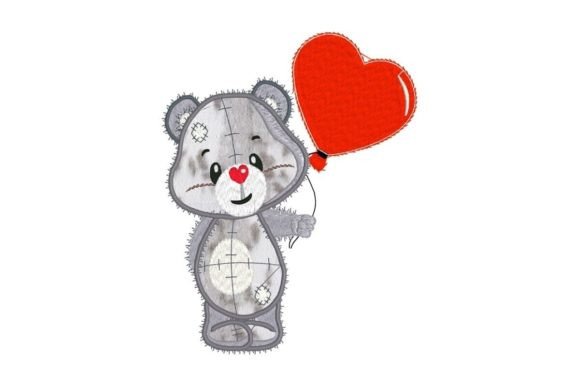 Sweet Bear with a Red Heart Applique Review for Personalized Gifts