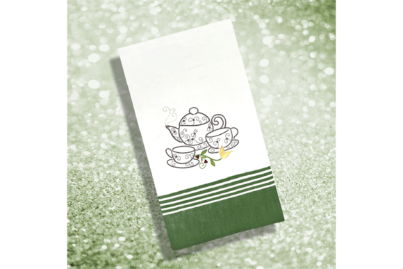 Tea Time 3: A Versatile Seasonal Embroidery Design
